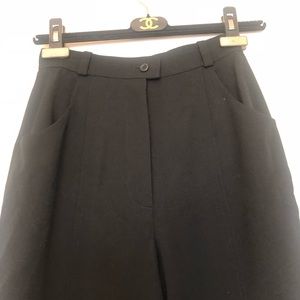 Chanel high waisted wool pants